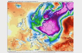 Meteorološki preokret stiže u BiH: Polarni vrtlog se mijenja, dugotrajna hladnoća moguća prije proljeća polarni vrtlog hladnoća BiH
