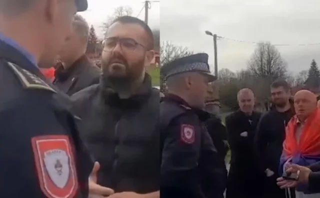 HAOS U DERVENTI! (VIDEO) Borci VRS krenuli na postrojavanje HVO, policija ih presrela..