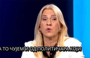 Pogledajte kakav natpis je osvanuo na ekranu iznad Željke Cvijanović