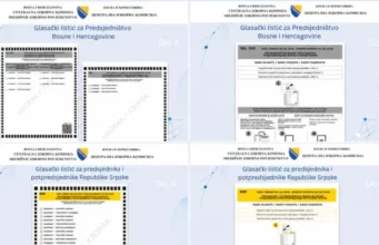 VELIKE PROMJENE: Otkriven izgled glasačkih listića za Predsjedništvo BiH i predsjednika RS