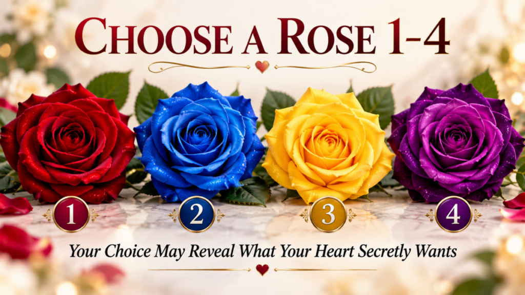 CHOOSE A ROSE 1–4 — Your Choice May Reveal What Your Heart Secretly Wants