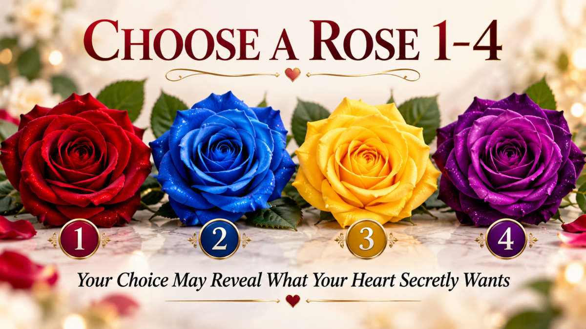 CHOOSE A ROSE 1–4 — Your Choice May Reveal What Your Heart Secretly Wants
